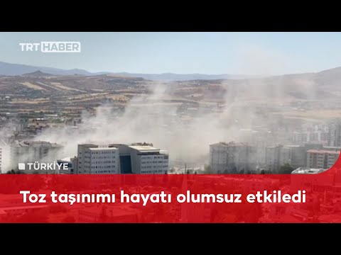 Elazığ’ı toz bulutu sardı