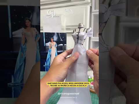 Sheynnis Palacios, Miss Universe 2023, recibe su muñeca hecha a escala