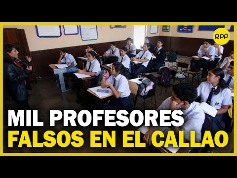 Callao: Contraloría detecta mil profesores que trabajaban con títulos falsos