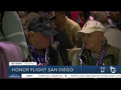 Honor Flight San Diego makes historic flight