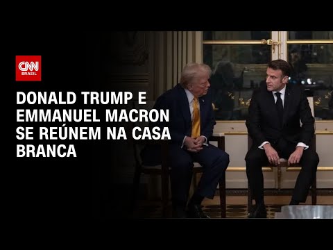 ​Donald Trump e Emmanuel Macron se reúnem na Casa Branca | CNN 360