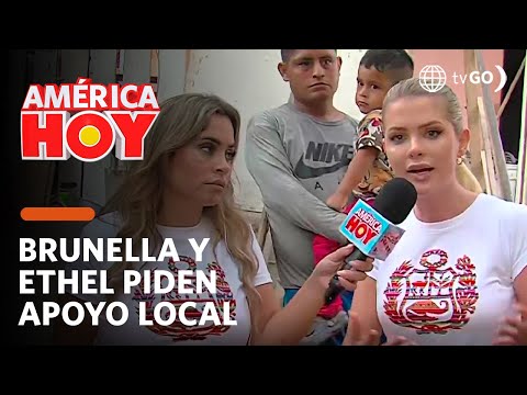 América Hoy: Ethel Pozo y Brunella Horna llegan al AAHH “Brisas del Malecón de Chillón” (HOY)