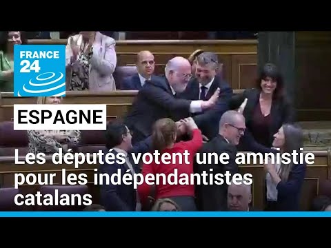 Espagne : les députés votent l'amnistie pour les indépendantistes catalans • FRANCE 24