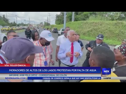 Moradores de Altos de los lagos protestan por la falta de agua