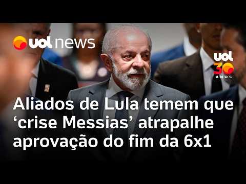 Aliados de Lula temem que crise após reprovação de Messias possa atrapalhar aprovação do fim do 6x1