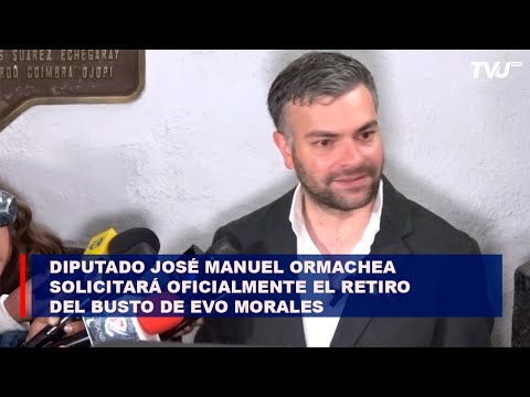 Diputado José Manuel Ormachea solicitará oficialmente el retiro del busto de Evo Morales