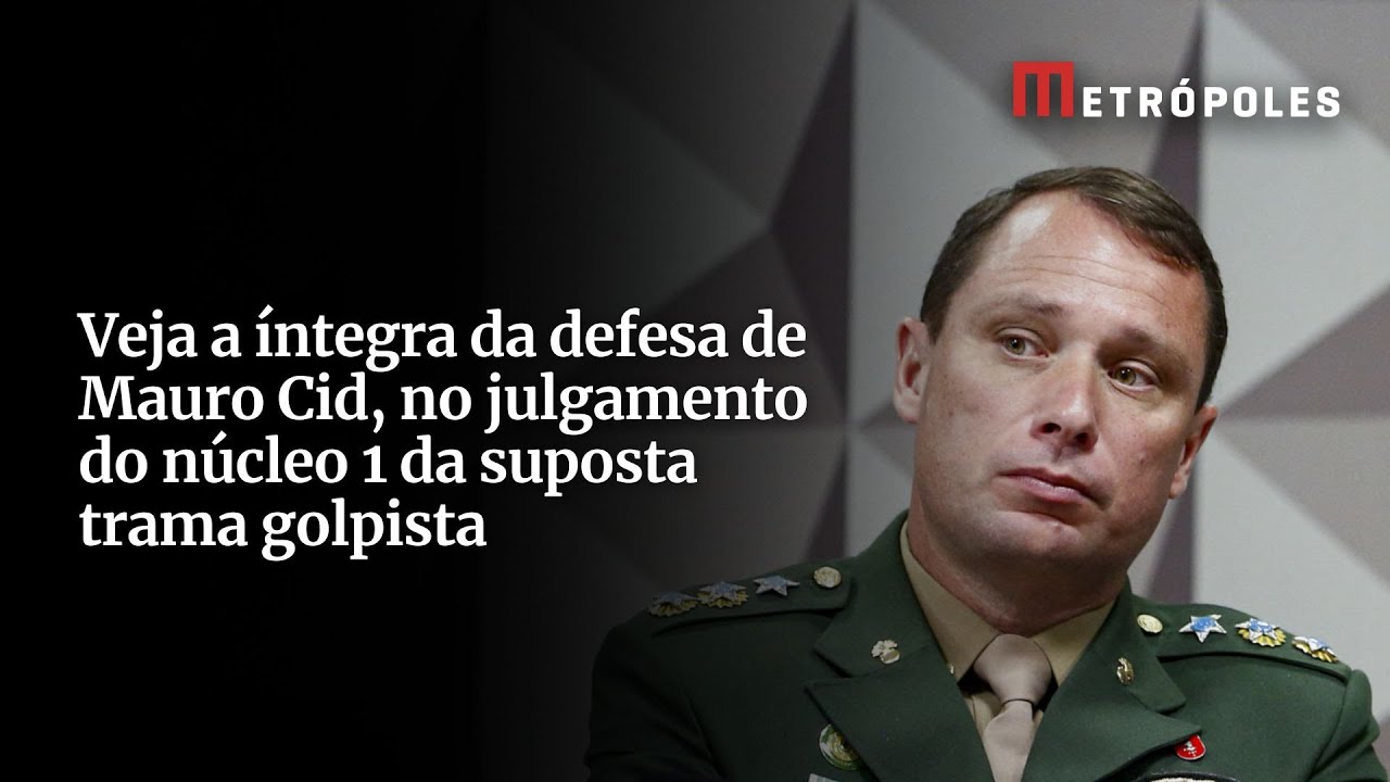 Veja a íntegra da defesa de Mauro Cid no julgamento do núcleo 1 da suposta trama golpista