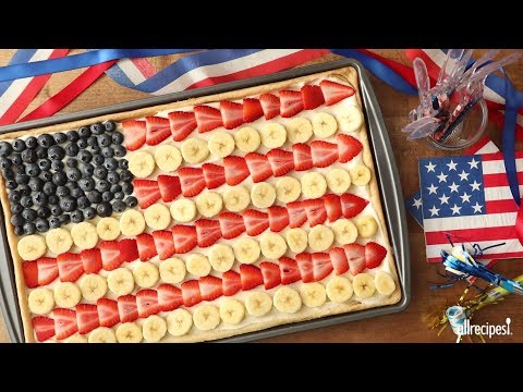 4th of July Recipes - How to Make Patriotic Fruit Pizza