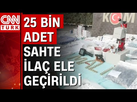 İstanbul'da sahte ilaç şebekesine operasyon düzenlendi