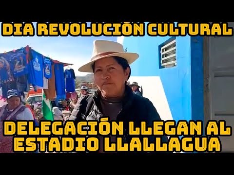 DIVERSAS DELEGACIONES DE BOLIVIA LLEGA HASTA LLALLAGUA PARA CELEBRAR DIA REVOLUCIÓN CULTURAL..