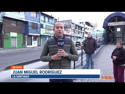 Un socavón preocupa a los vecinos de La Santiago, sur de Quito