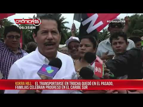 Gobierno de Nicaragua inauguró el segundo tramo de carretera entre El Rama