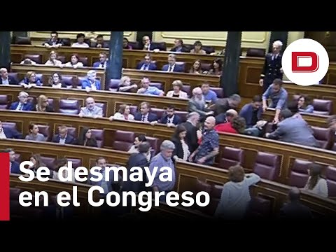 Una diputada de Podemos se desvanece en el Congreso en plena votación
