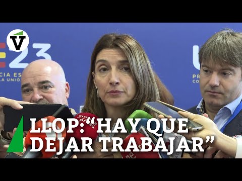 Pilar Llop pide que se deje trabajar a quienes están negociando la amnistía