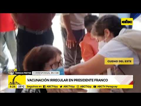 93 casos de vacunación VIP en Presidente Franco