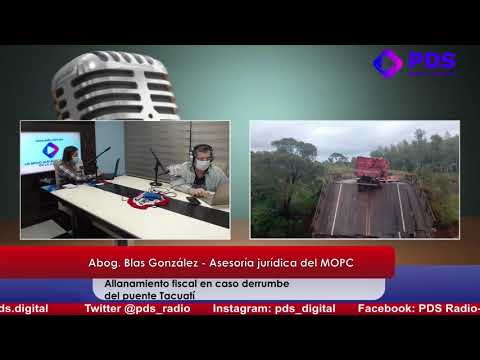 Blas González - Asesoría jurídica del MOPC - Allanamiento fiscal en caso derrumbe del puente Tacuatí
