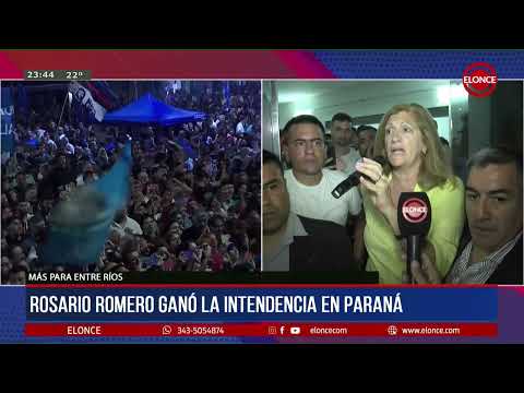 Elecciones 2023:  Rosario Romero ganó la intendencia de Paraná
