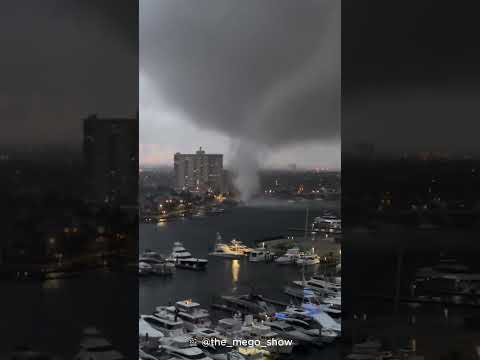 Un tornado tocó tierra en Fort Lauderdale, Florida