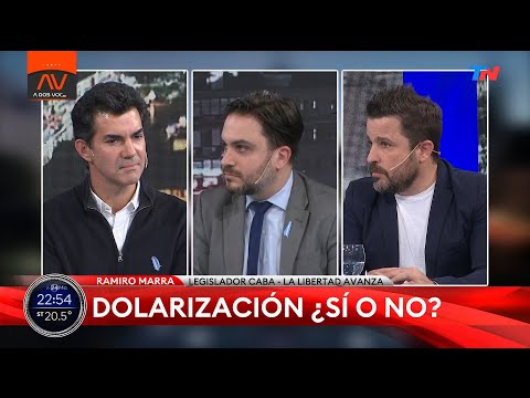 Juan Manuel Urtubey, Ramiro Marra y Martín Tetaz en el debate de A DOS VOCES