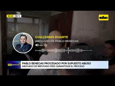 Caso Pablo Benegas: abogado de imputado pide garantizar el proceso