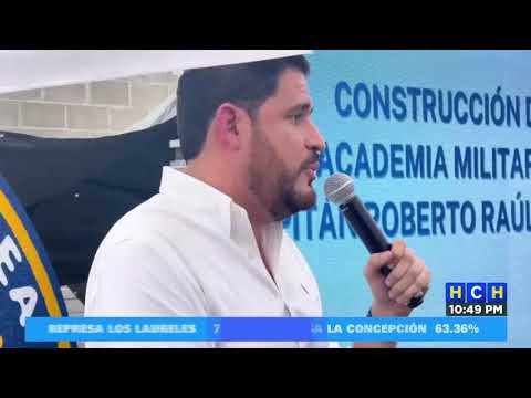 Colocan primera piedra de construccón del edificio de la Academia Militar de Aviación en Comayagua