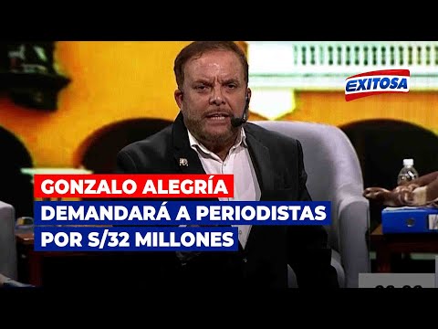 Gonzalo Alegría demandará a periodistas por S/32 millones y dice que lo destinará a ollas comunes