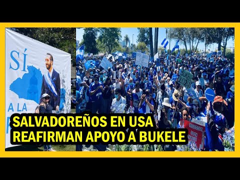 Salvadoreños en USA reafirman su apoyo a Bukele: Los Ángeles, Long Island, Houston