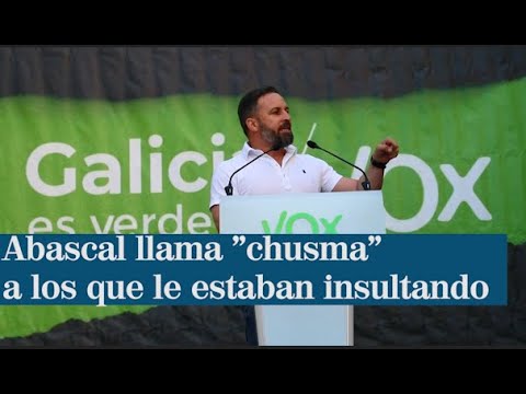 Abascal  llama chusma a los manifestantes que trataron de impedir su mitin en Lugo