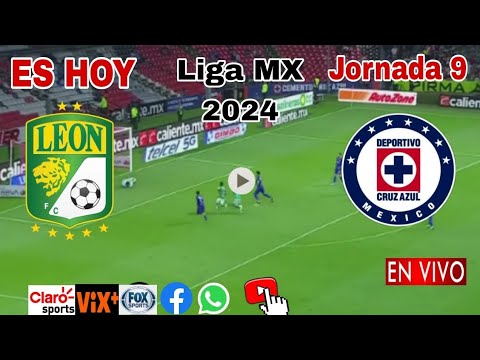 León vs. Cruz Azul en vivo, donde ver, a que hora juega León vs. Cruz Azul Liga MX 2024