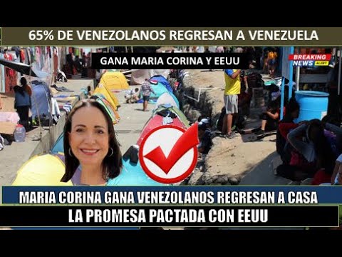 URGENTE! Maria Corina gana elecciones MIGRANTES regresan a VENEZUELA el PLAN de EEUU