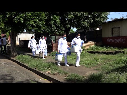 Vacunación contra la Covid-19 avanza con buen ritmo, en los barrios del distrito III de Managua