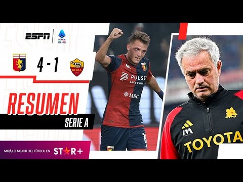 ¡GOLAZO DE RETEGUI Y APLASTANTE TRIUNFO DE LOS GRIFOS ANTE LA LOBA! | Genoa 4-1 Roma | RESUMEN