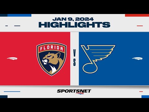 NHL Highlights | Panthers vs. Blues - January 9, 2024