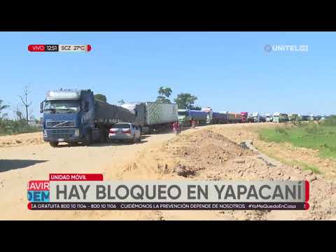 Pobladores de Yapacaní bloquean la vía, exigen elecciones y renuncia de Murillo