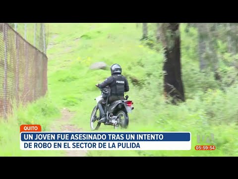 Un hombre fue asaltado, asesinado y lanzado a la quebrada de La Pulida, norte de Quito