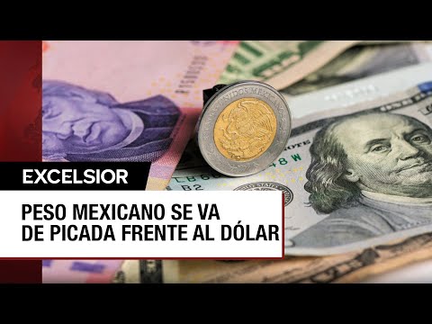 Peso mexicano en caída al cotizar por arriba de las 18 unidades por dólar