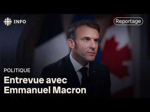 Le président français Emmanuel Macron au Canada