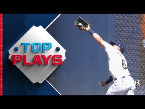 Top MLB Plays of 6/29! (Isaac Collins runs through a wall ... LITERALLY!)