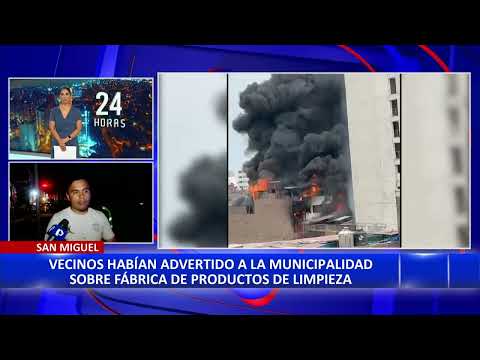 San Miguel: instalan carpas para familias damnificadas tras incendio