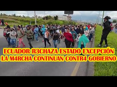 PRONUNCIAMIENTO DEL PUEBLO CONTR4 EL GOBIERNO DE ECUADOR QUE PROHIB3 TODAS CLASES DE REUNIONES