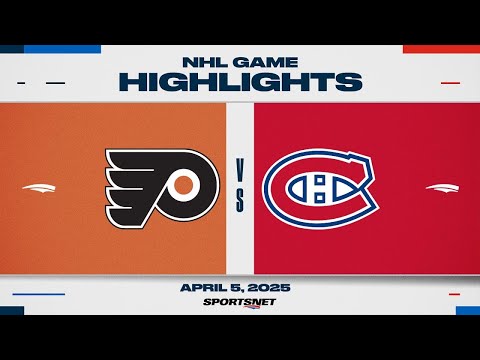 NHL Highlights | Flyers vs. Canadiens - April 5, 2025