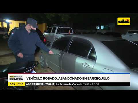 Vehículo robado, abandonado en San Lorenzo