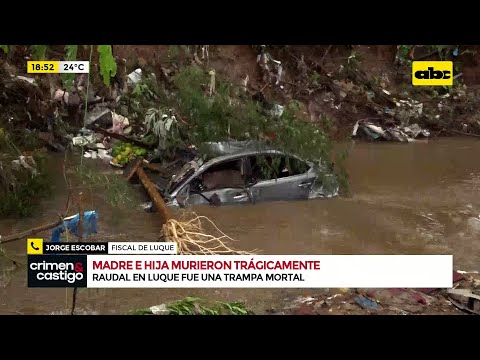 Tragedia en Luque: este fue el trayecto del auto arrastrado por el raudal
