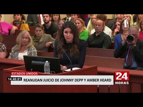 24Horas reanudan juicio de Johnny Depp y Amber Heard