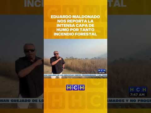 #EduardoMaldonado nos reporta la intensa capa de humo por tanto incendio forestal