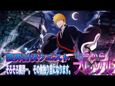 【今からブレソル】限界討伐クエストとその他独り言になります。(^^)