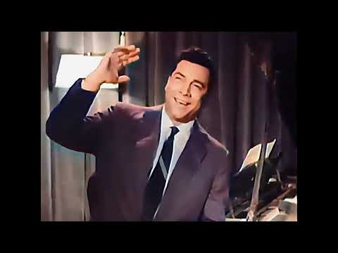 Mario Lanza sings SANTA LUCIA - television 1957. colorized 2023.
