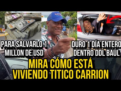 MIRA CÓMO ESTÁ VIVIENDO TITICO CARRION DURO 1 DÍA ENTERO DENTRO DE UN BAÚL