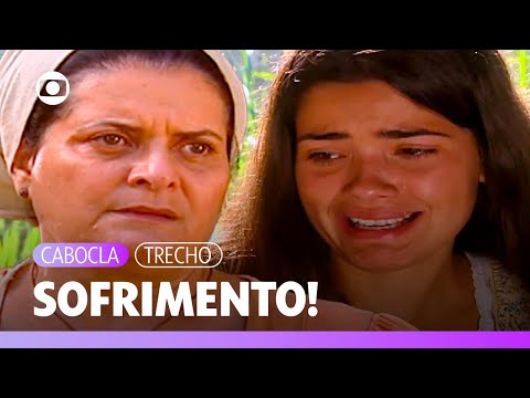 Zuca sofre ao ver Luís com Pequetita e se sente inferior! | Cabocla |  TV Globo