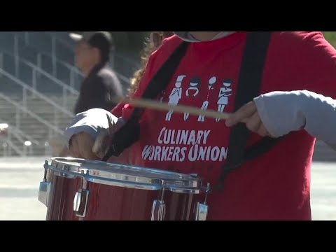 Las Vegas culinary union votes to approve a strike.